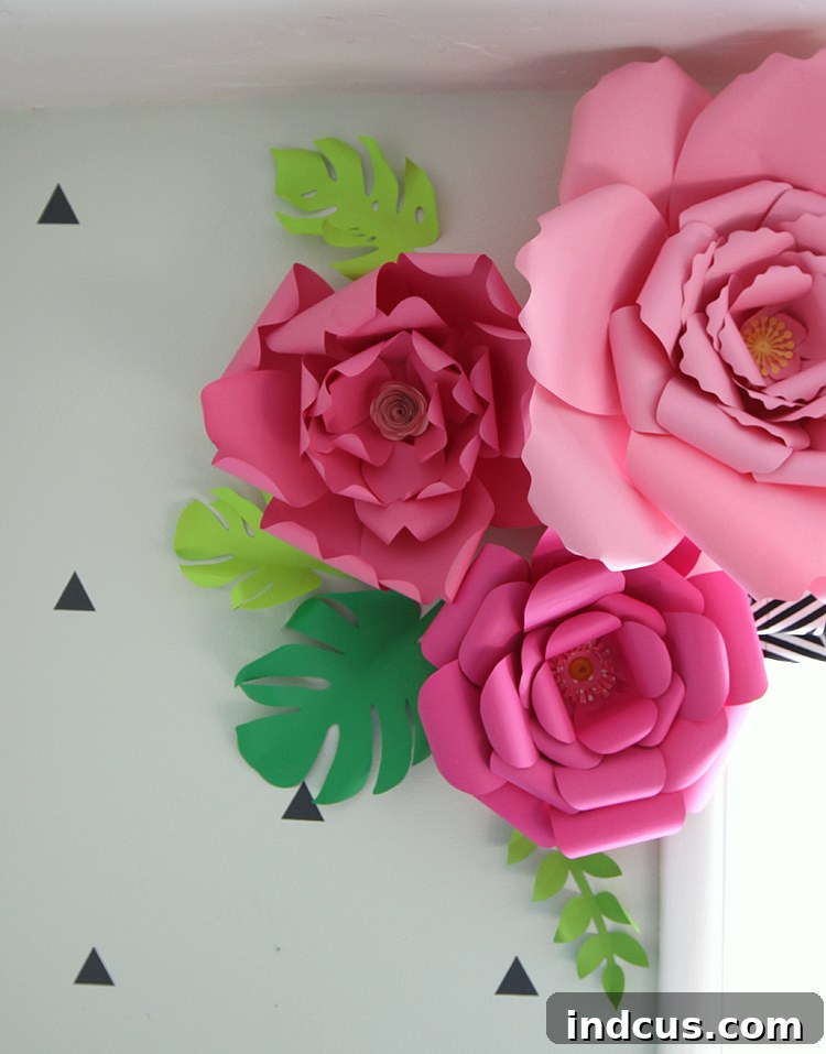 How to make large paper flowers for decorations Guide to making large paper flowers for events and home decor