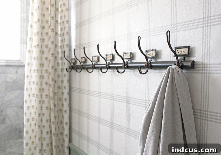 Functional and stylish towel rack reminiscent of Downton Abbey, capable of holding multiple towels