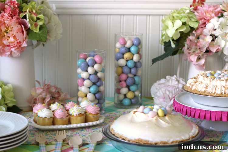 Creative Spring Party Dessert Table Ideas for Easter