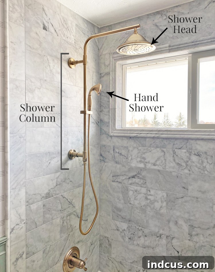 how to install a shower column