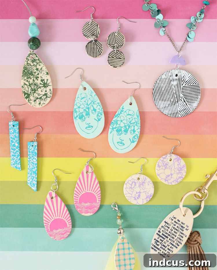 stenciled jewelry showcasing intricate designs created with IKONART stencils