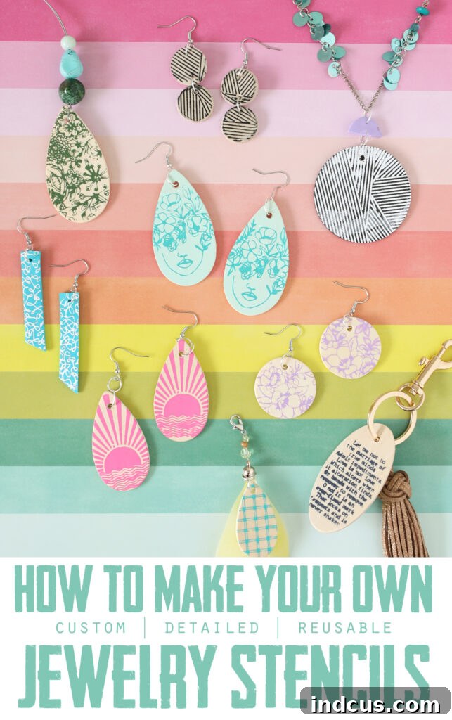 how to make your own custom, detailed, reusable jewelry stencils with an at-home UV screen stencil making kit! This is a game changer and so much better than traditional stencils.
