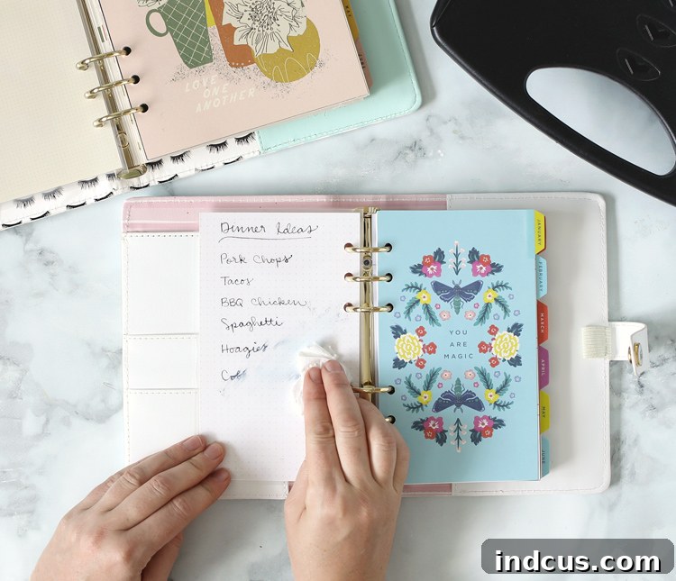 Cool Planner Ideas: Reusable Laminated Lists