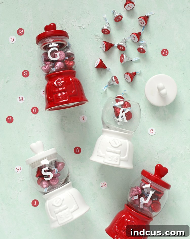 valentines day candy jar craft