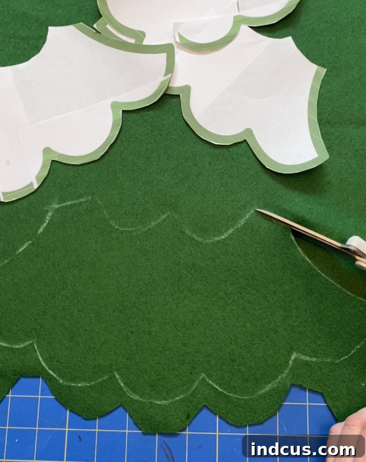 felt christmas tree