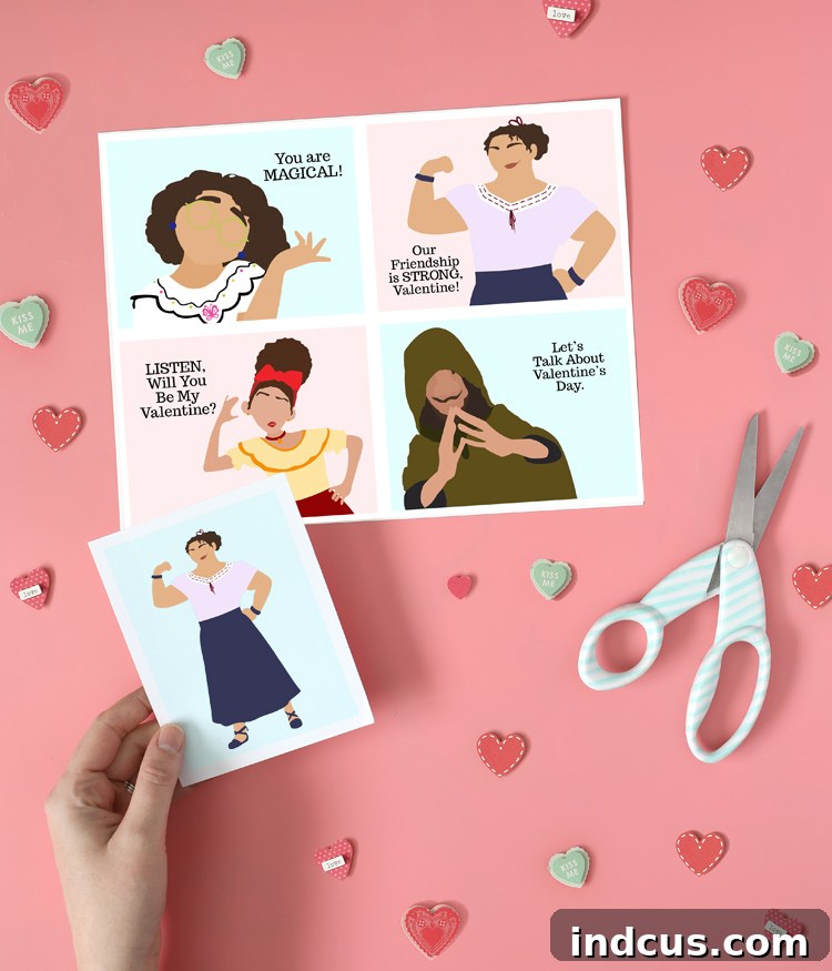 printable encanto valentines day cards