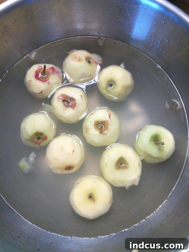 peeling apples efficiently for canning