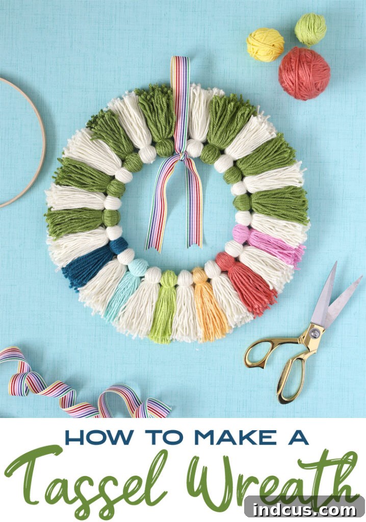 how to make a tassel wreath