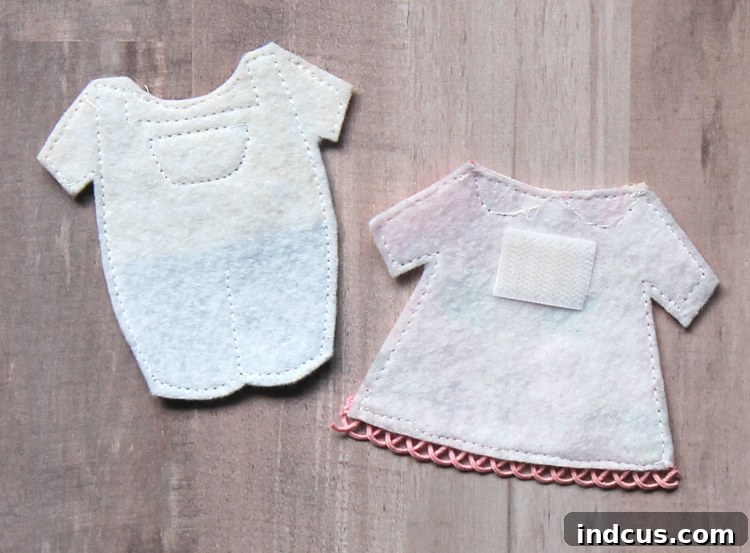 Felt paper doll clothes patterns and tutorial using felt and fabric