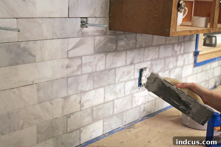 Tips for DIY subway tile kitchen backsplash 