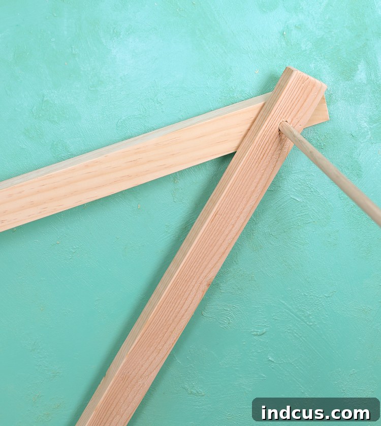 how to make a simple a-frame play tent