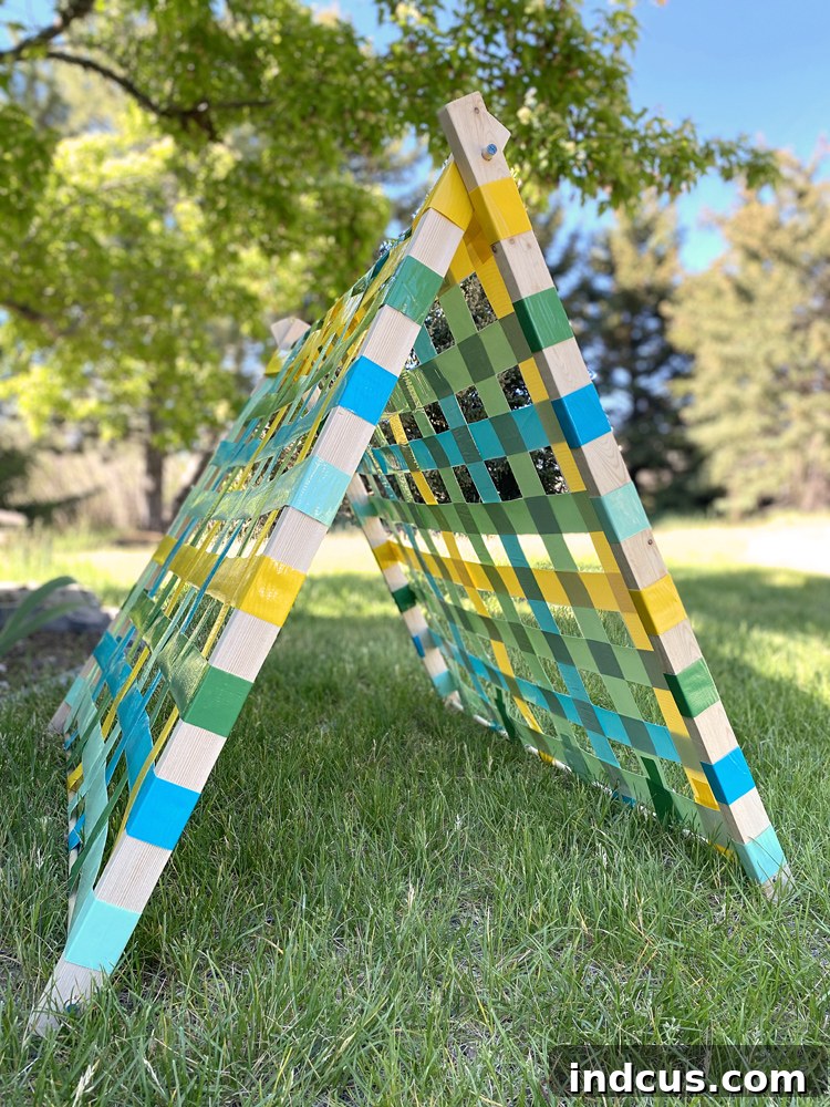 make a duck tape woven play tent