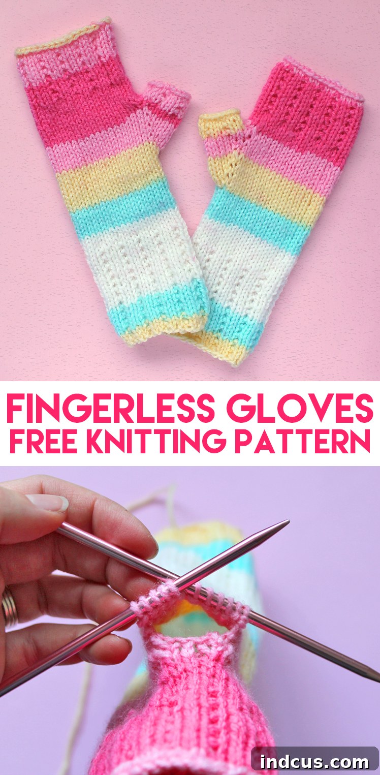 Sunshine Fingerless Mitts Pattern 5 fingerless mitts knitting pattern and tutorial, another great pin for beginners and advanced knitters.