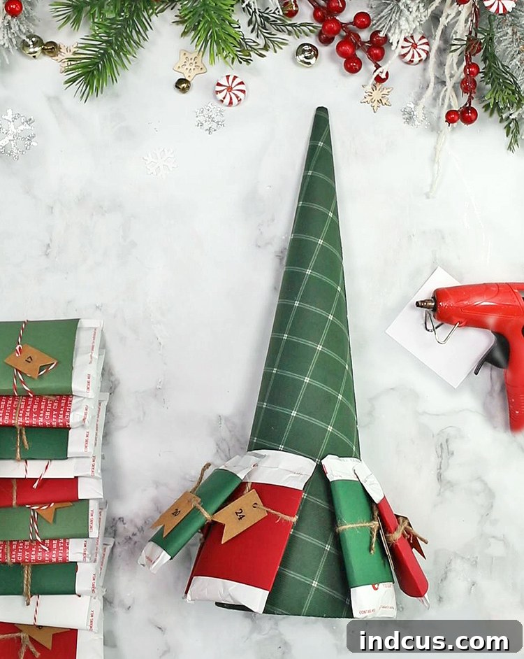 Instructions for Hot Cocoa Tree Advent Calendar