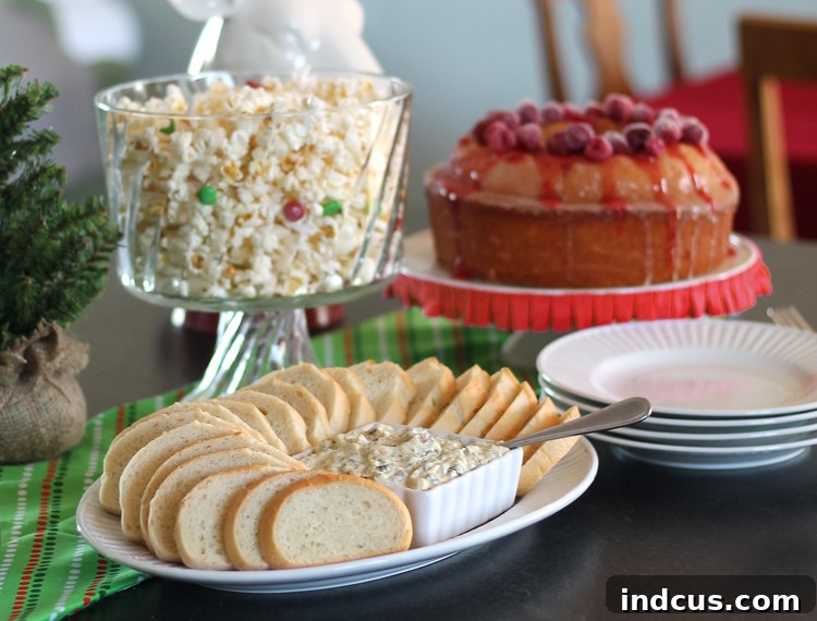 Host a Handmade Holiday Prep Party 5 Easy and elegant Christmas party food spread