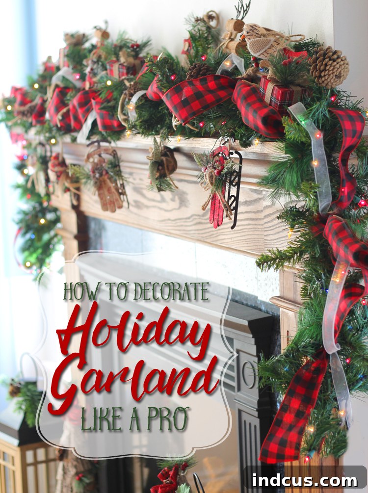 How to make a Christmas garland
