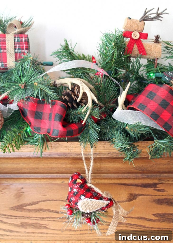 christmas fireplace garland
