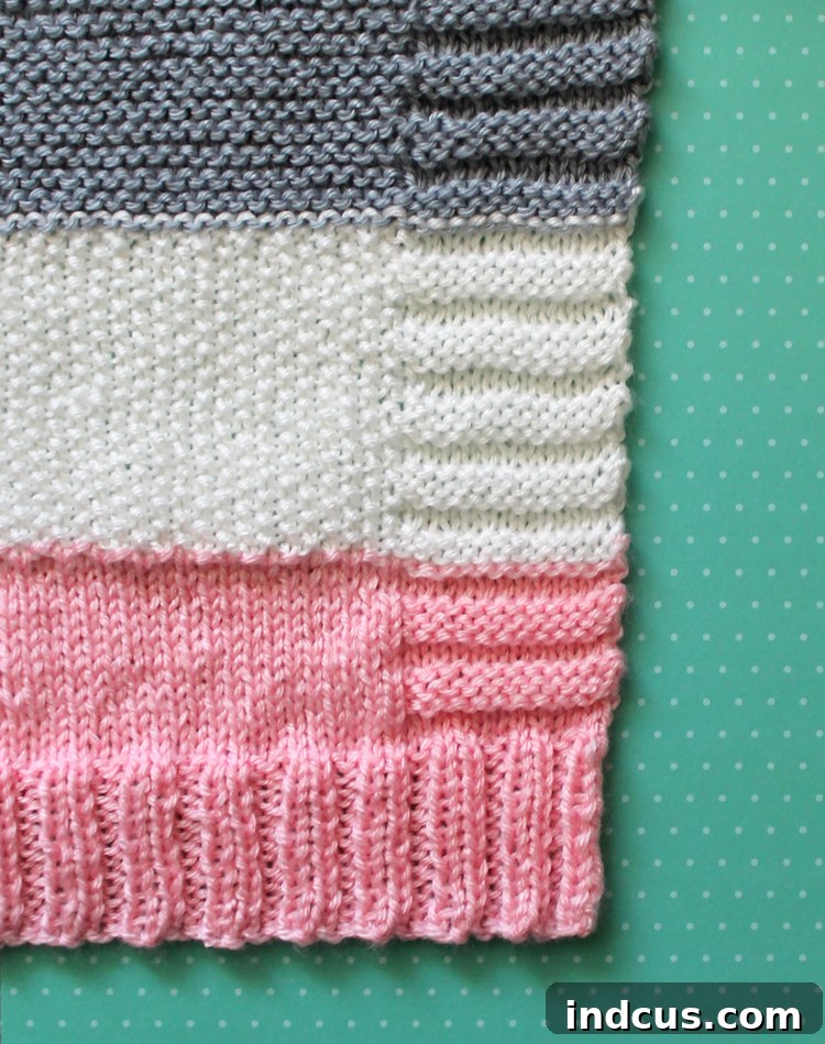 rib knit blanket pattern and tutorial
