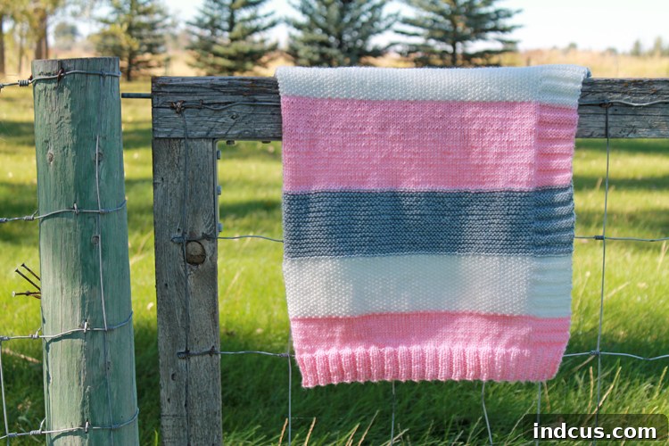 easy knit baby blanket