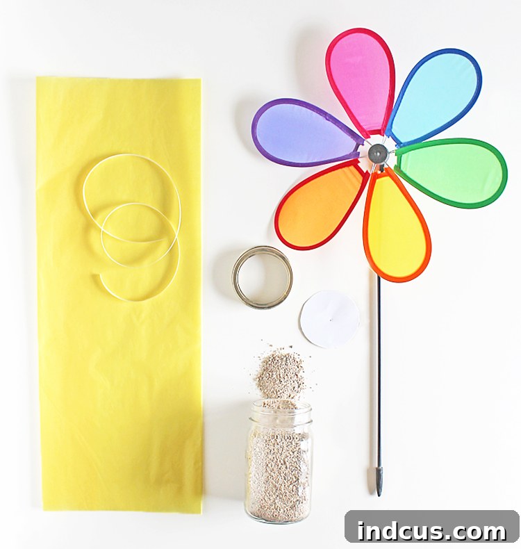 Dollar Store Craft Idea: Pinwheel Centerpieces