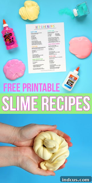 How to make slime. The best slime recipes all in one place! Slime without borax, glitter slime, fluffy slime, slime without glue, clear slime, dish soap slime, butter slime... we've tested all the recipes out there and have collected the best fail-proof slime recipes ever! best slime recipes and how to make slime
