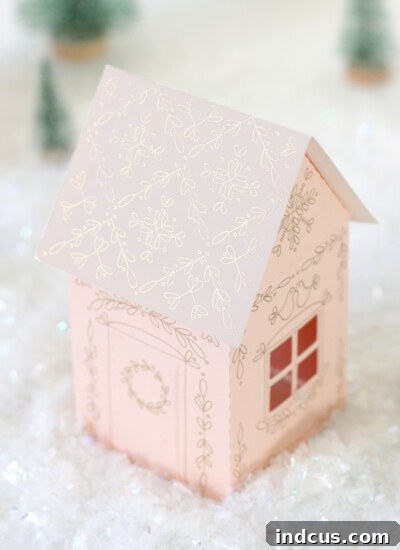 Miniature Scandinavian Paper Christmas Houses