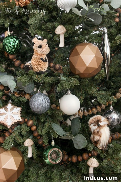 Realistic Clay Mushroom Christmas Ornaments