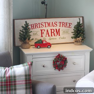 DIY Christmas Tree Farm Wooden Sign