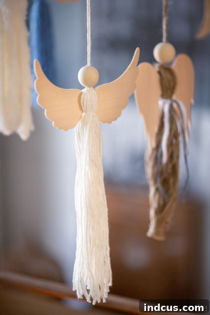 Handmade Tassel Angel Christmas Ornaments