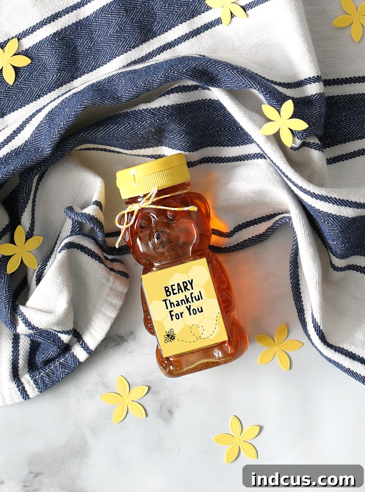 honey bear punny gift idea with printable tag