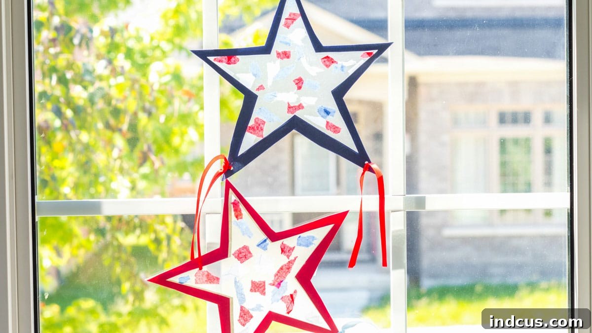 Patriotic Star Suncatchers