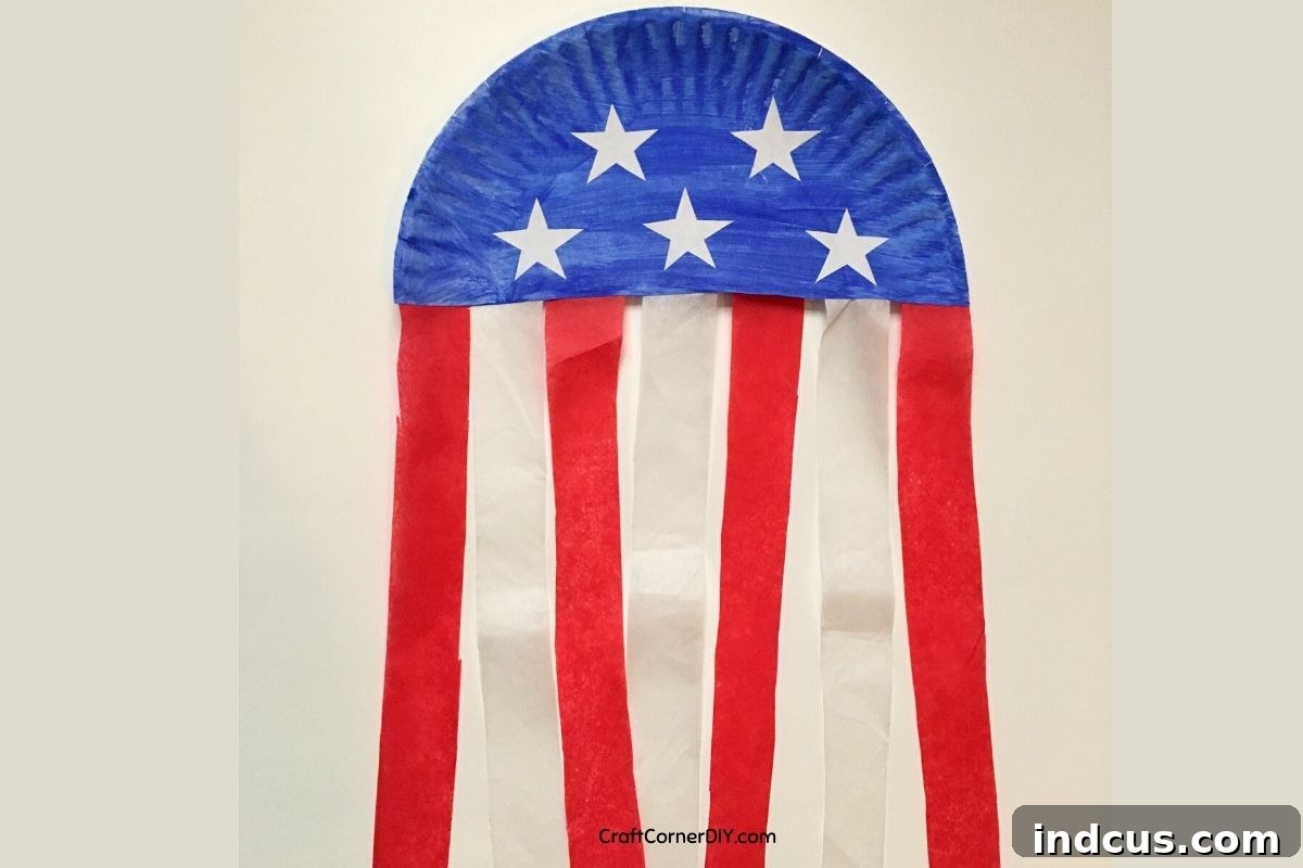 Paper Plate Flag