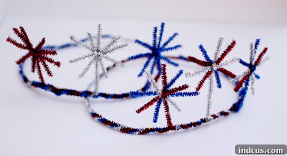 DIY Fireworks Crowns