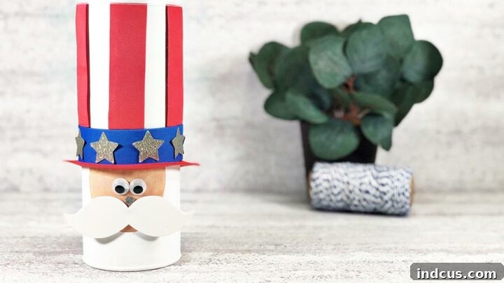 Uncle Sam Chip Can Craft