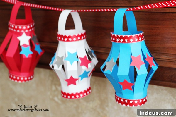 Fourth of July Paper Lanterns