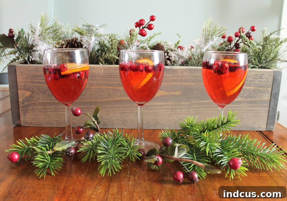 cranberry orange almond christmas drink