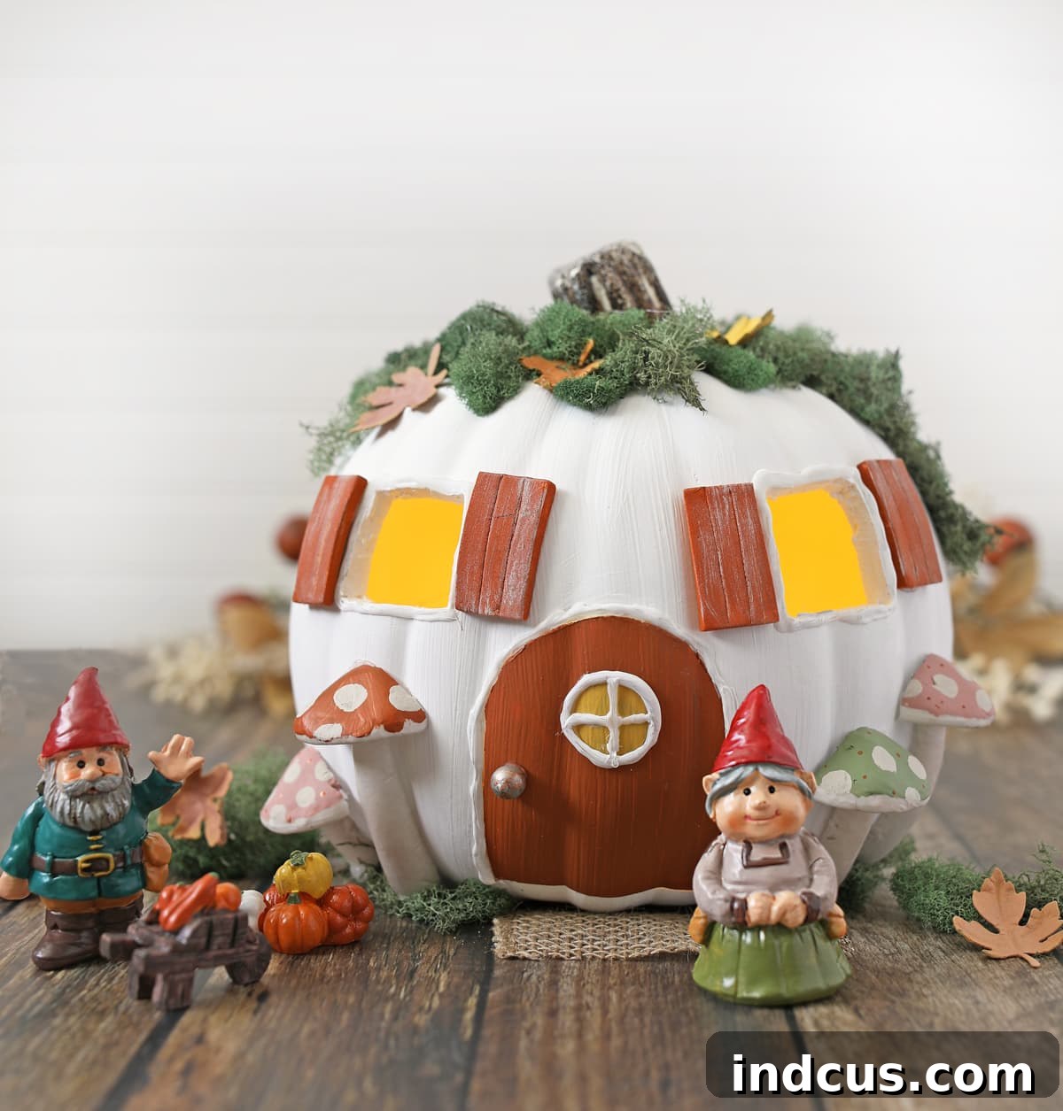 pumpkin fairy house diy