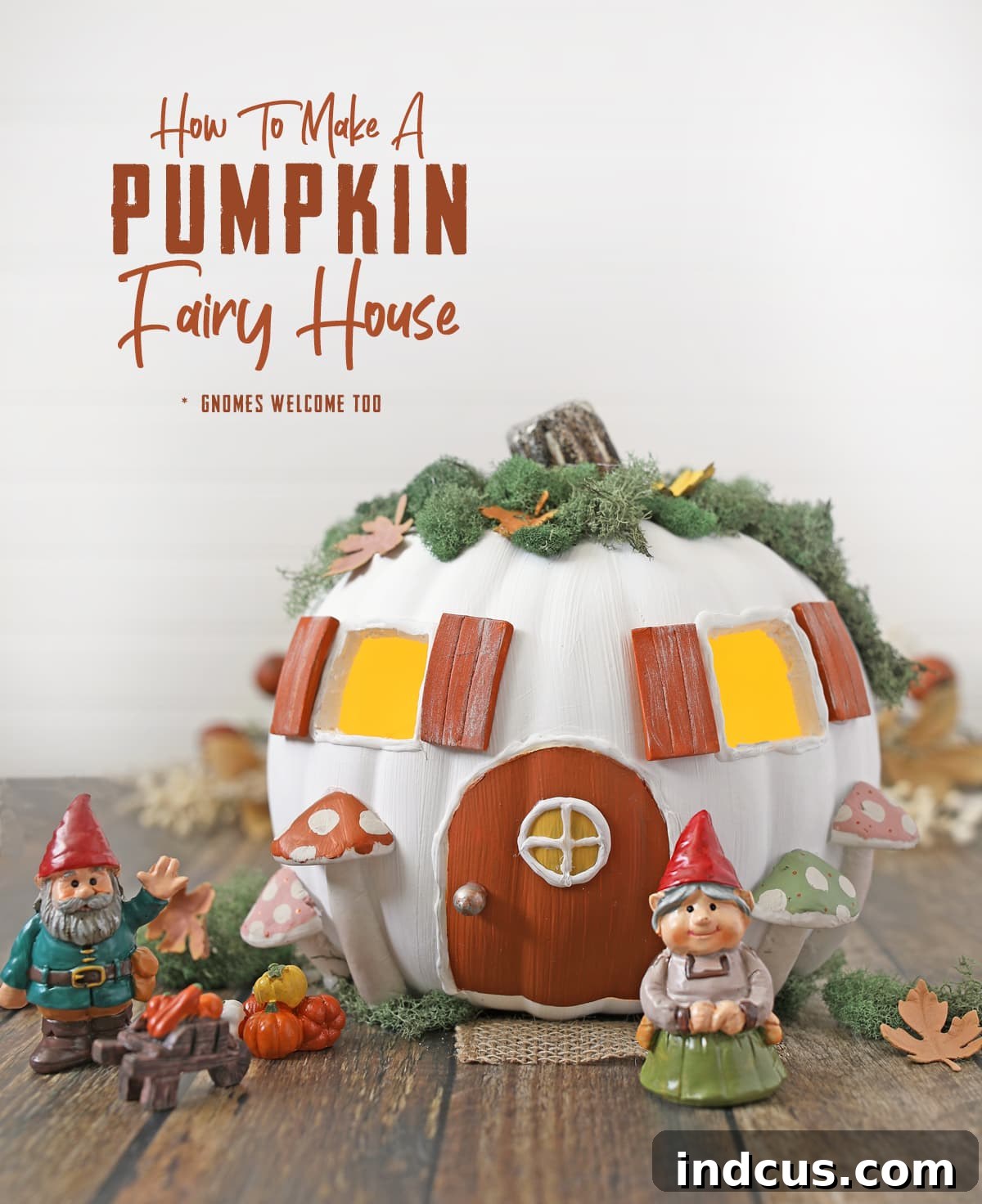how to make a pumpkin fairy house