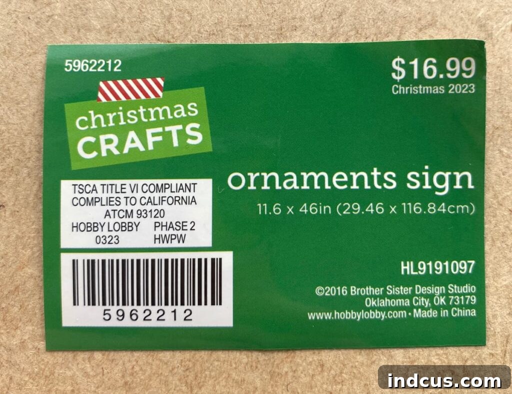Flip-Side Festive Accents 4 ornaments sign wood blank from hobby lobby