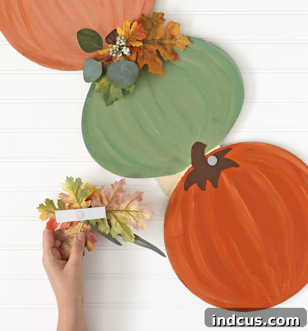Flip-Side Festive Accents 9 attach florals with velcro to make them removable