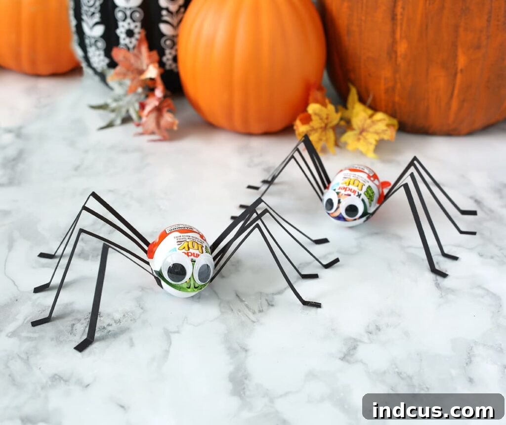Halloween's Hatching Bites 6 turn Kinder Eggs into spiders for Halloween