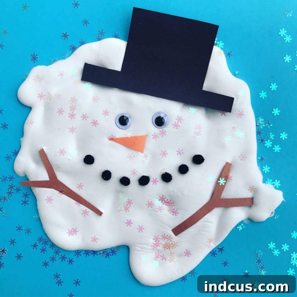 Hilarious melting snowman craft