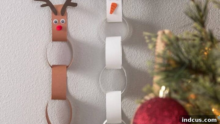 Paper chain advent calendar for kids