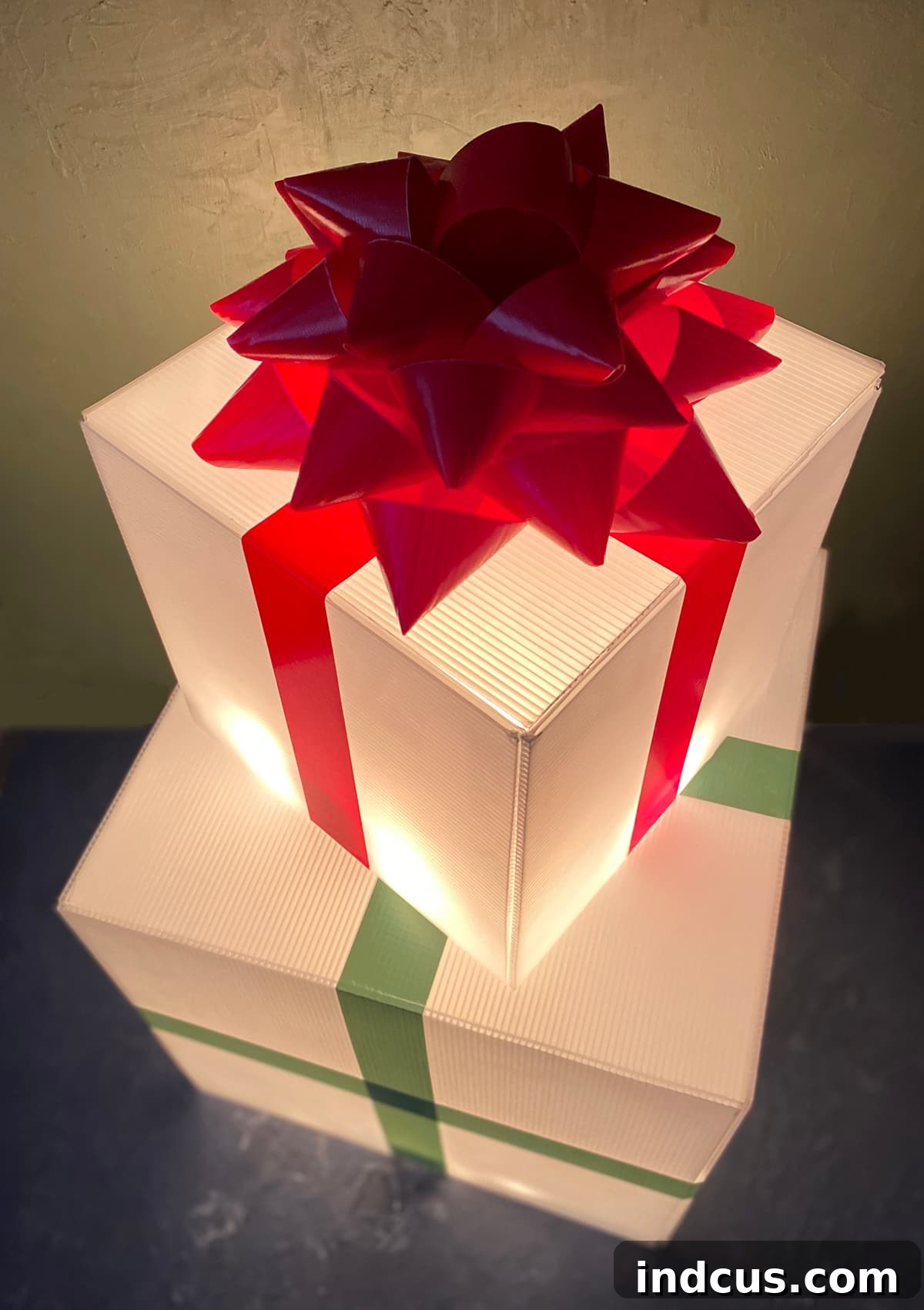 light up outdoor christmas presents diy