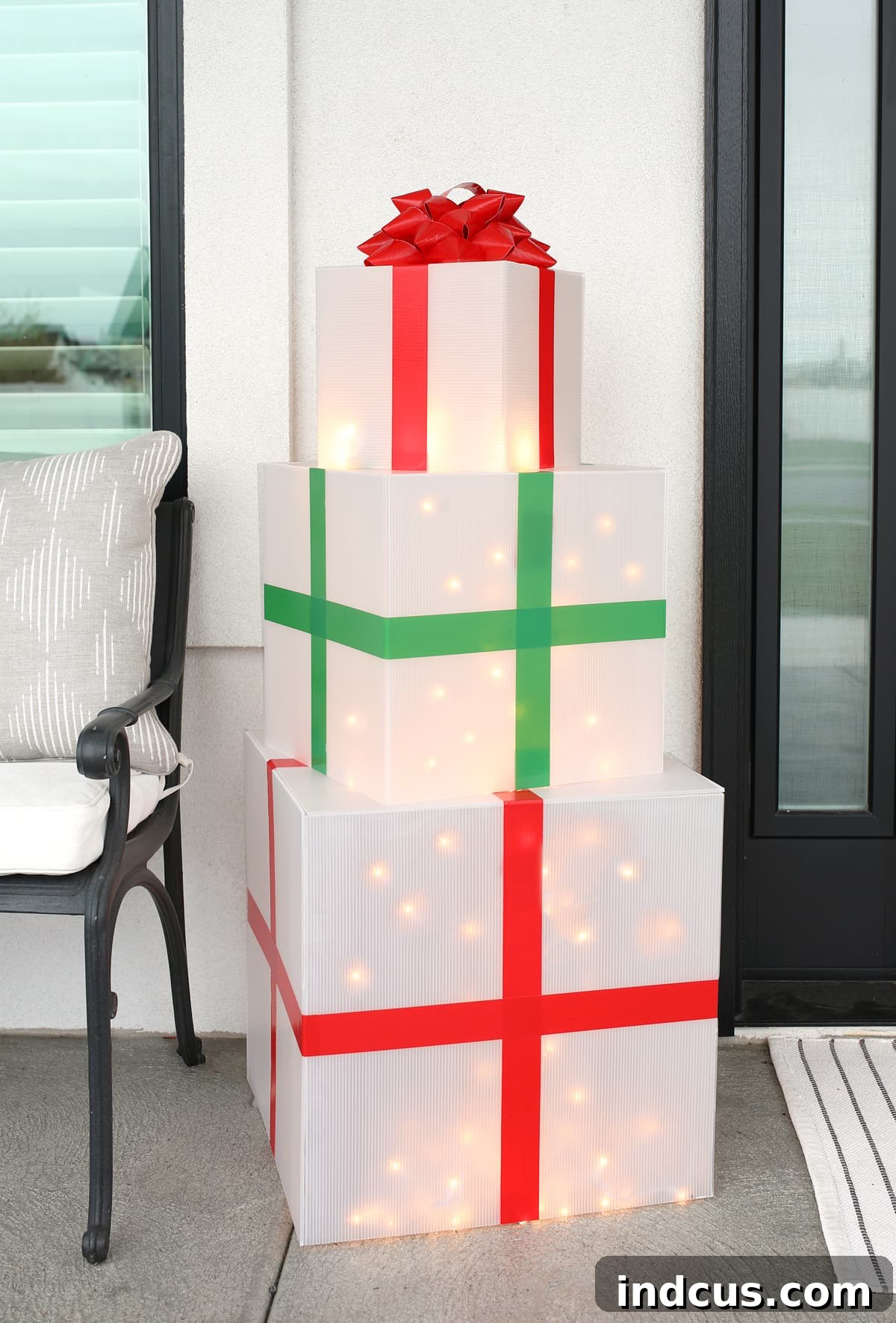 diy outdoor christmas decorations giant presents