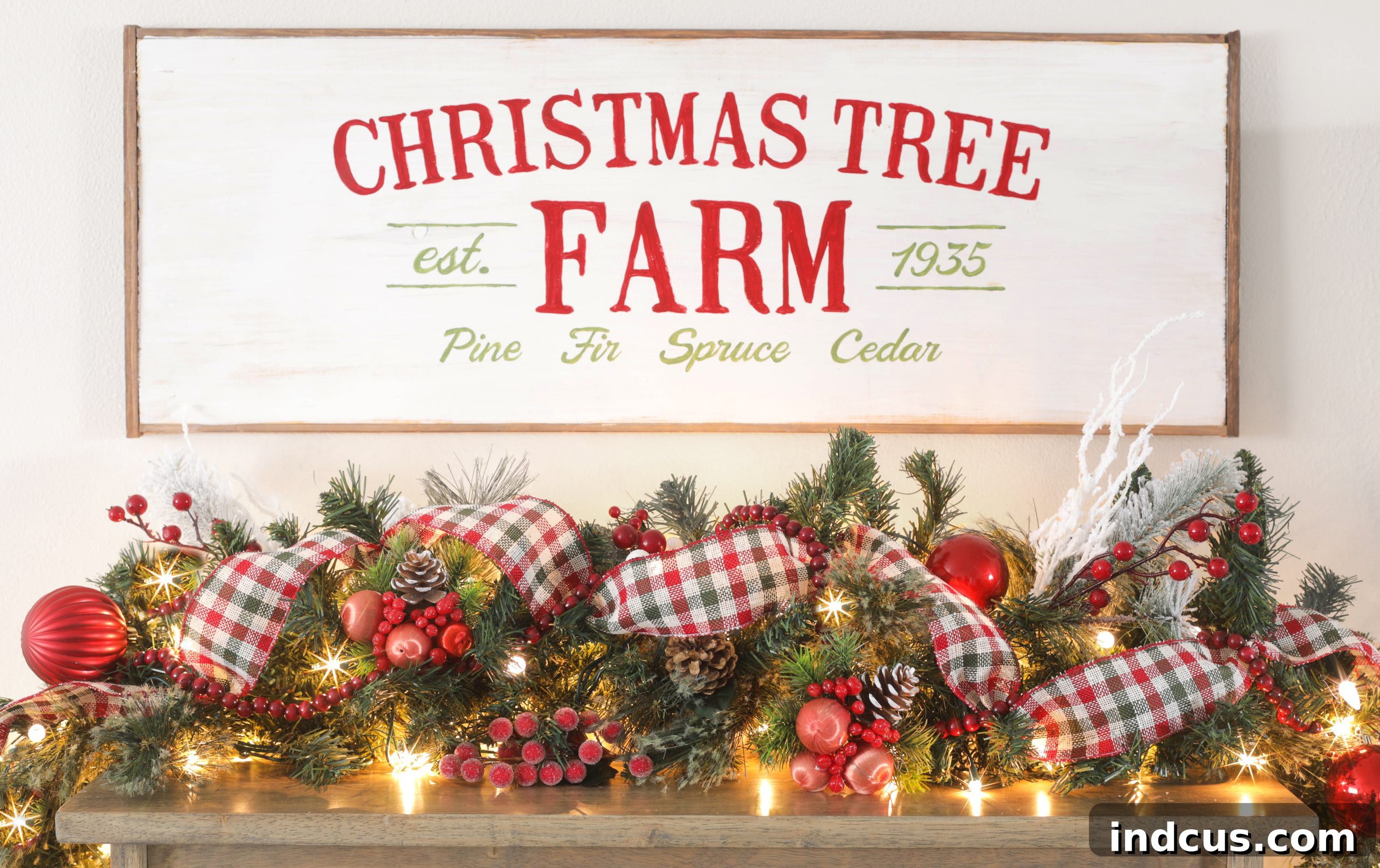 DIY Christmas Tree Farm Sign - Rustic Holiday Decor