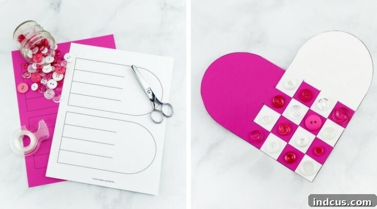 Sweet and simple woven heart craft tutorial for all ages