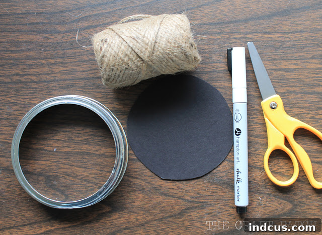 Mason Jar Lid Christmas Ornaments Materials List