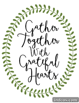 free printable thanksgiving quote design