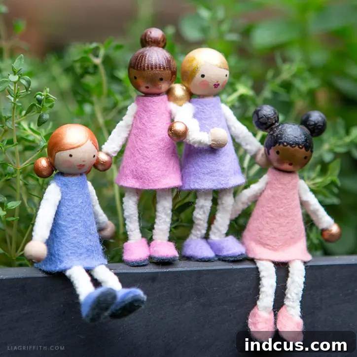 diy worry dolls with wood bead heads
